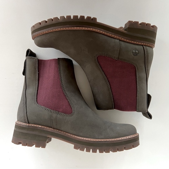 Timberland Courmayeur Valley Chelsea Boots in Olive Nubuck, Size 11 - Picture 7 of 14